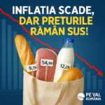Inflația scade, dar prețurile la alimente rămân sus!