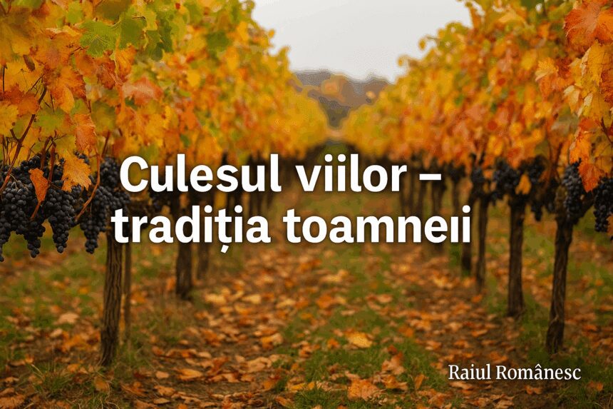 🍇 Culesul viilor – tradiția toamnei în satele românești