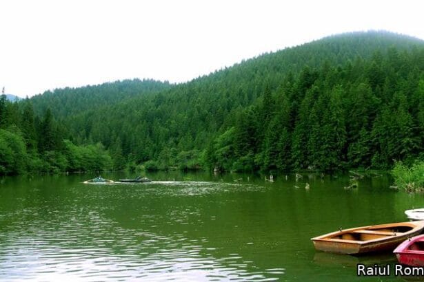 🌲 Lacul Roșu – legenda muntelui scufundat din Harghita 🌊
