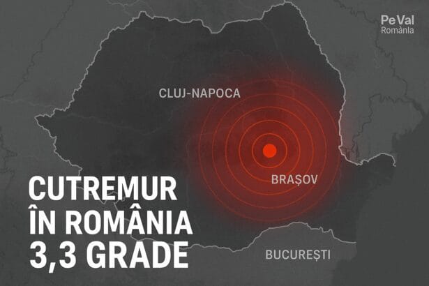 Cutremur în România, joi dimineață: seism resimțit lângă Brașov
